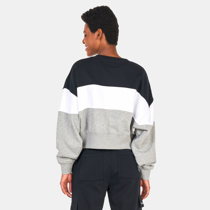 Converse Women's Colour-Blocked Crew Sweatshirt Multi Converse Women's Colour-Blocked Crew Sweatshirt Multi image number 1