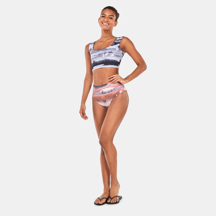 Nike Swim Women's Swim Adventure Reversible Crop Top Black Nike Swim Women's Swim Adventure Reversible Crop Top Black image number 4