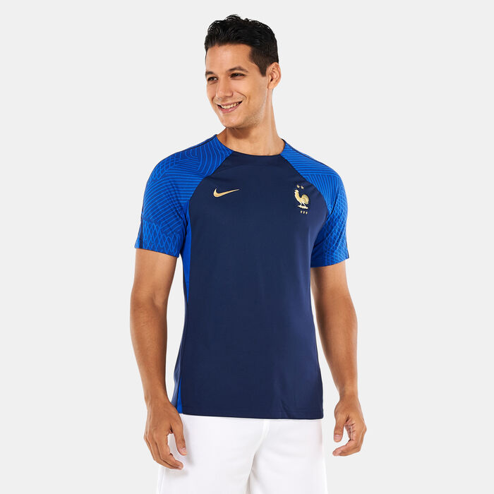 Nike Men's Dri-FIT France Strike Training Top Blue Nike Men's Dri-FIT France Strike Training Top Blue image number 0