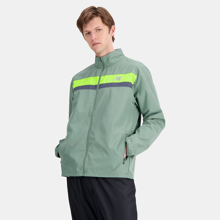 New Balance Men's Accelerate Jacket Green image number 2