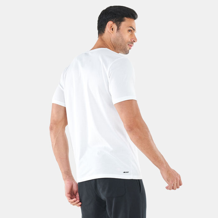New Balance Men's Heathertech T-Shirt White image number 1