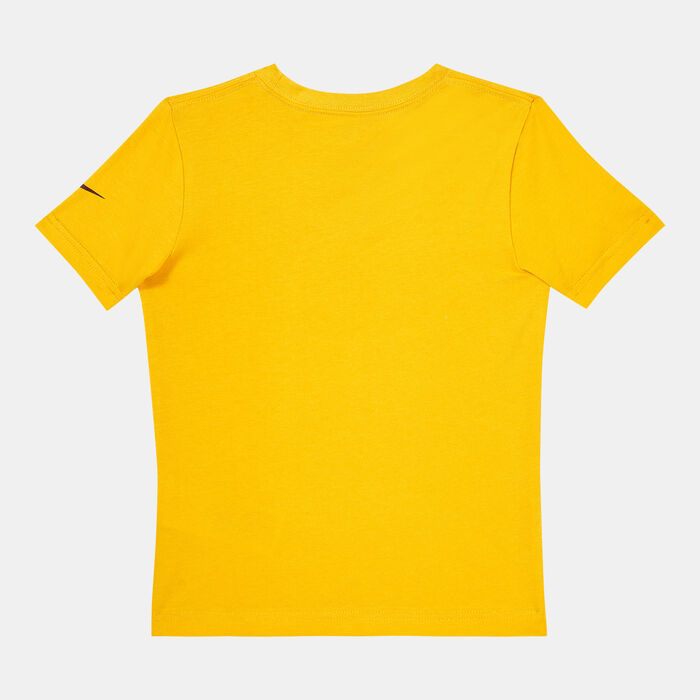 Nike Kids' Ribbon Swoosh T-Shirt (Younger Kids) yellow Nike Kids' Ribbon Swoosh T-Shirt (Younger Kids) yellow image number 1