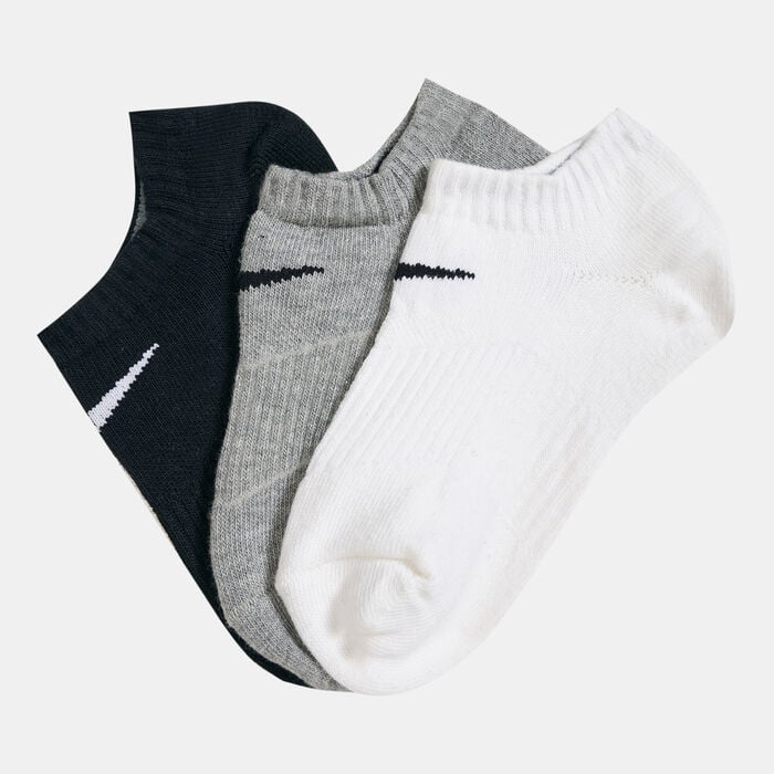 Nike Kids' Performance Cushioned No-Show Socks (3 Pack) White Nike Kids' Performance Cushioned No-Show Socks (3 Pack) White image number 0