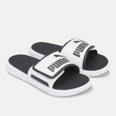 PUMA Men's Royalcat Comfort Slides White PUMA Men's Royalcat Comfort Slides White
