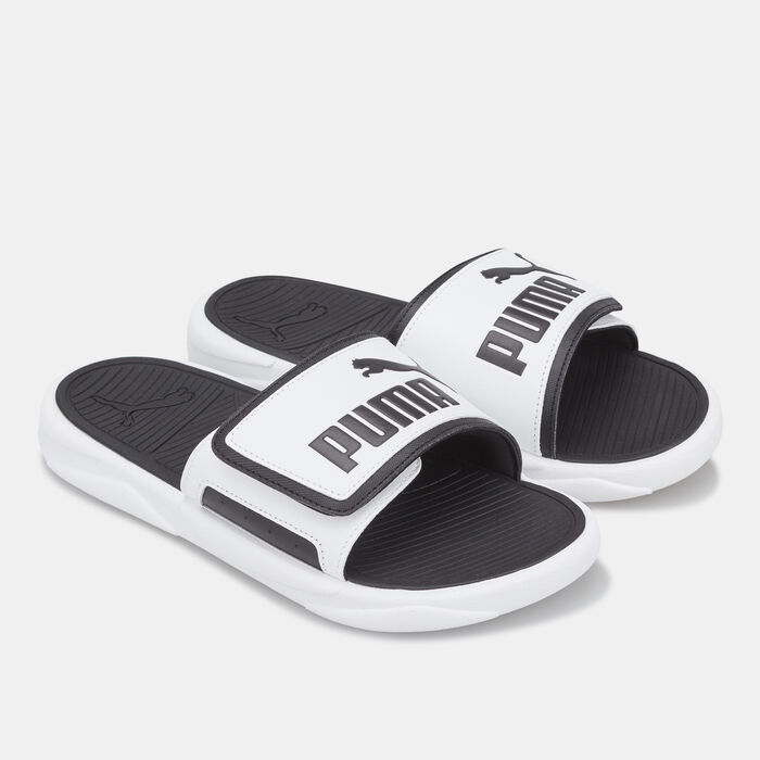 PUMA Men's Royalcat Comfort Slides White PUMA Men's Royalcat Comfort Slides White image number 0