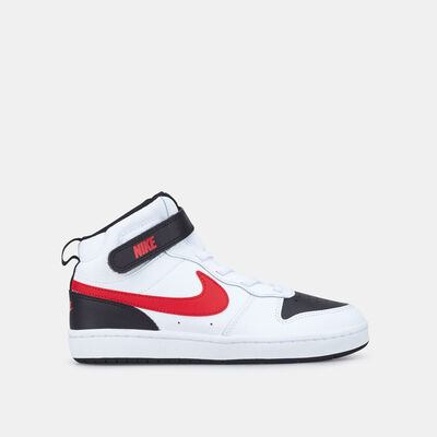 Nike Kids' Court Borough Mid 2 Shoe (Younger Kids) White