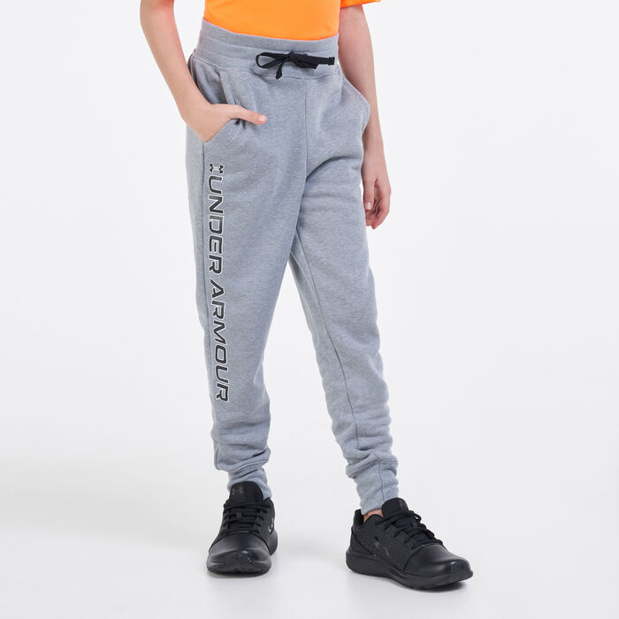 Under Armour Kids' Rival Fleece Sweatpants Grey Under Armour Kids' Rival Fleece Sweatpants Grey image number 0