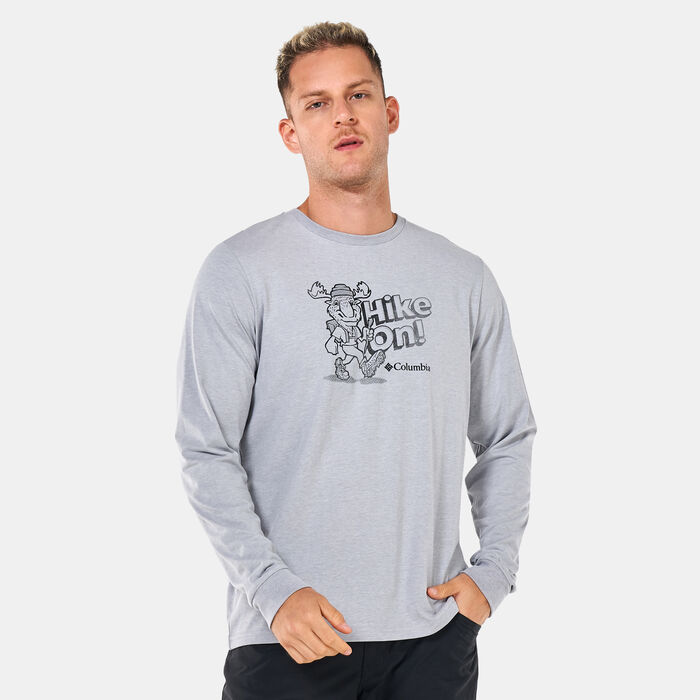 Columbia Men's Apres Lifestyle™ Graphic Long Sleeve T-Shirt Grey image number 0