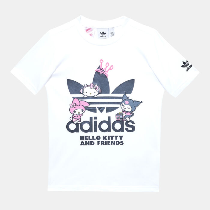 adidas Originals Kids' x Hello Kitty T-Shirt (Older Kids) White adidas Originals Kids' x Hello Kitty T-Shirt (Older Kids) White image number 0