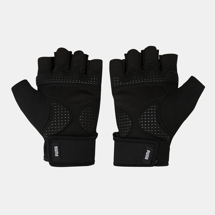 PUMA Men's Essential Training Gloves Black PUMA Men's Essential Training Gloves Black image number 1