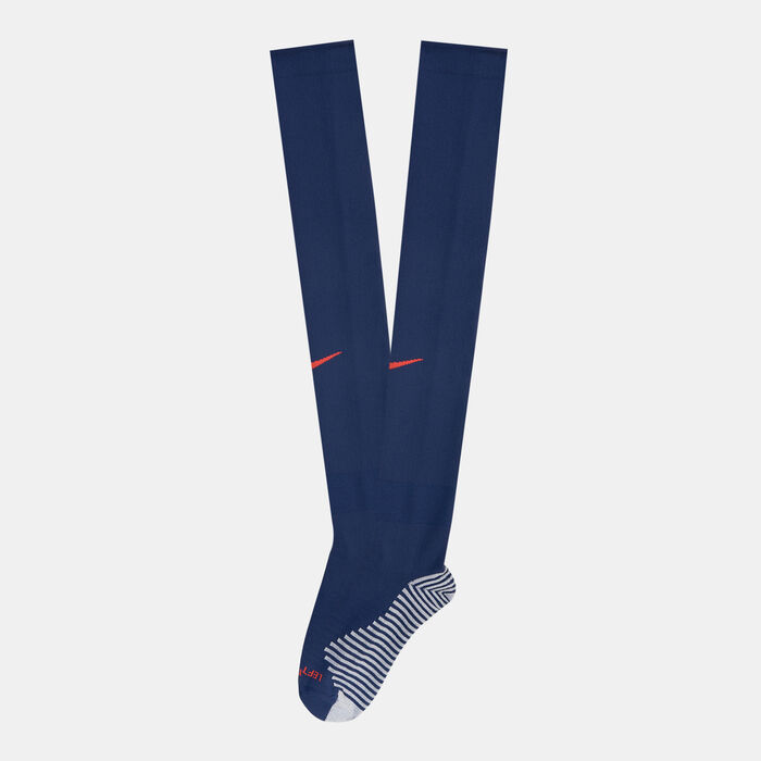 Nike Men's Paris Saint-Germain Strike Home/Away Goalkeeper Over-the-Calf Football Socks Blue Nike Men's Paris Saint-Germain Strike Home/Away Goalkeeper Over-the-Calf Football Socks Blue image number 0
