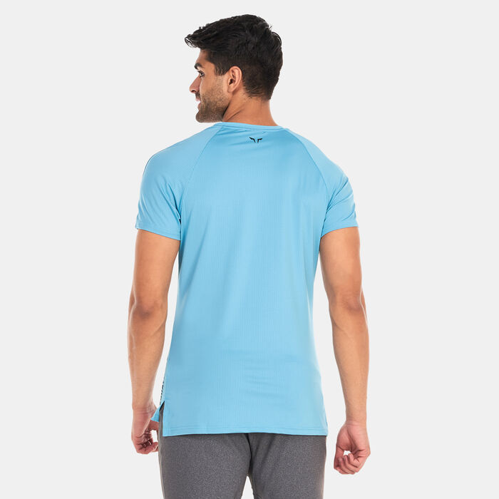 SQUATWOLF Men's Core AeroTech Training T-Shirt Blue SQUATWOLF Men's Core AeroTech Training T-Shirt Blue image number 1