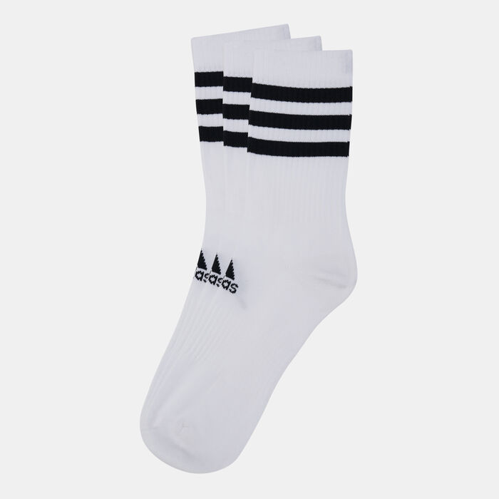 adidas 3-Stripes Cushioned Crew Socks (3 Pack) White adidas 3-Stripes Cushioned Crew Socks (3 Pack) White image number 0