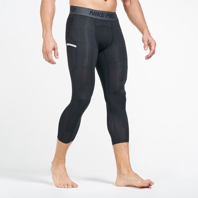 Nike Men's Pro 3/4 Basketball Tights Black Nike Men's Pro 3/4 Basketball Tights Black