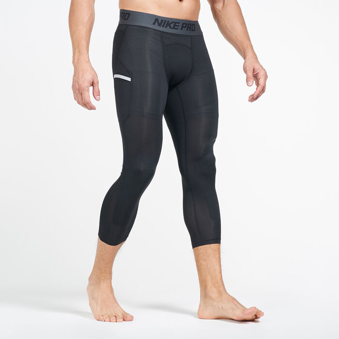 Nike Men's Pro 3/4 Basketball Tights Black Nike Men's Pro 3/4 Basketball Tights Black image number 0