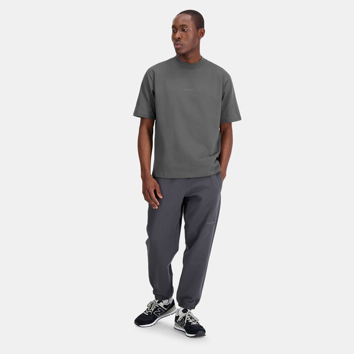 New Balance Men's Athletics Linear T-Shirt Grey New Balance Men's Athletics Linear T-Shirt Grey image number 2