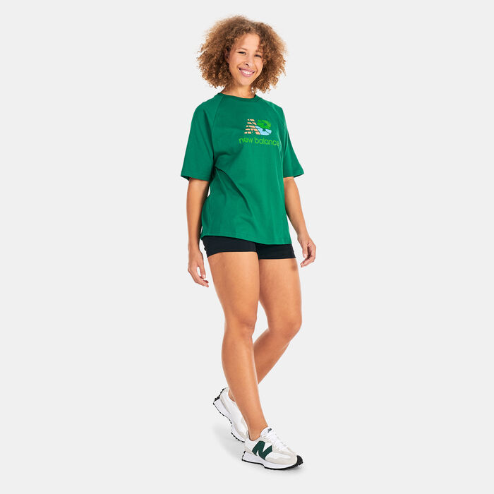 New Balance Women's Athletics Kim Van Vuuren T-Shirt Black New Balance Women's Athletics Kim Van Vuuren T-Shirt Black image number 2