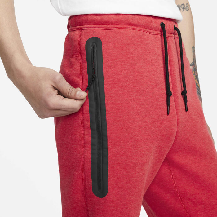Nike Men's Sportswear Tech Fleece Joggers Red image number 4