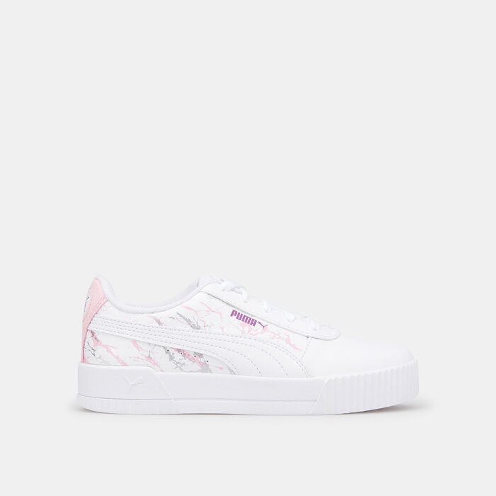 PUMA Kids' Carina Marble Glitter Shoe White image number 0