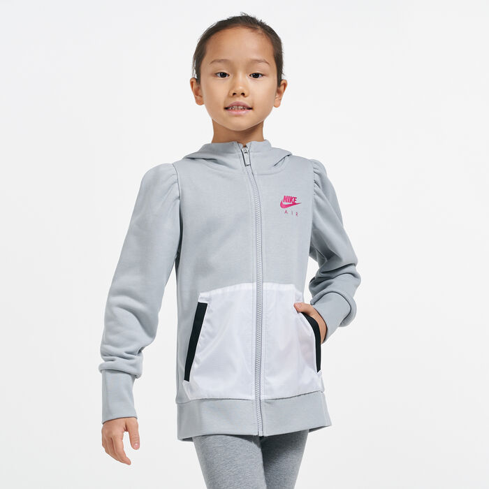 Nike Kids' Sportswear Air French Terry Hoodie Grey Nike Kids' Sportswear Air French Terry Hoodie Grey image number 0