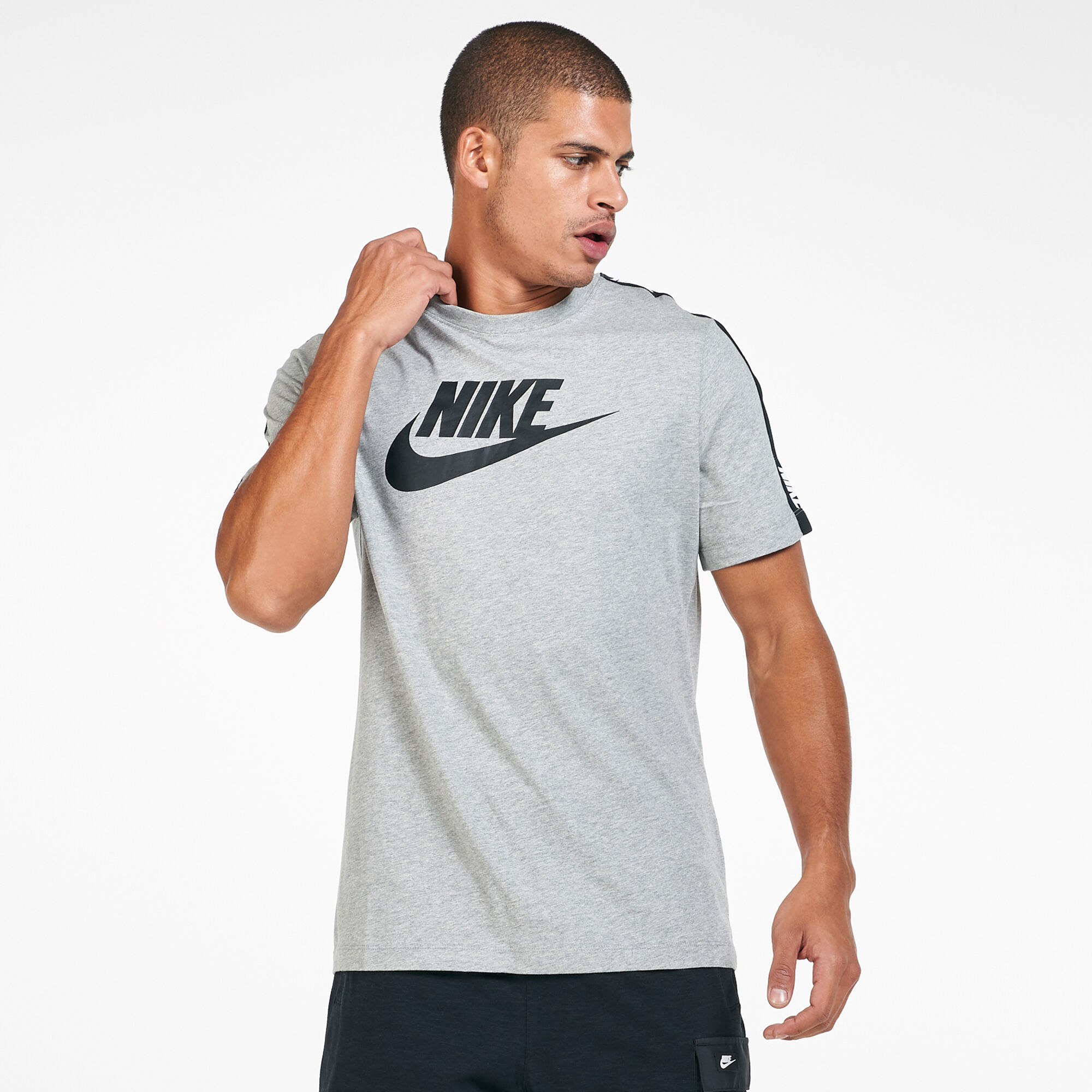 Men s Sportswear Hybrid T Shirt Grey Nike in Qatar SSS