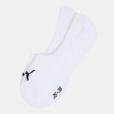 PUMA Footie No-Show Socks (2 Pack) White