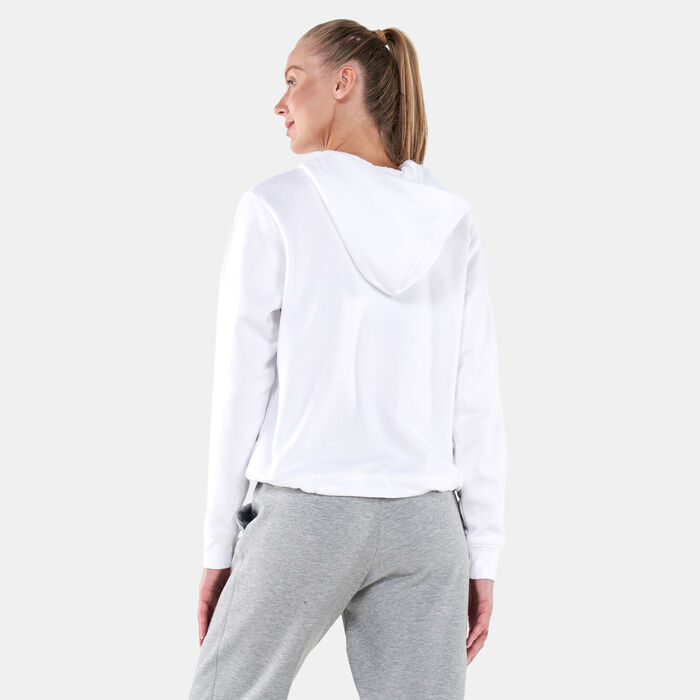 Nike Women's Sportswear Fleece Hoodie White Nike Women's Sportswear Fleece Hoodie White image number 1