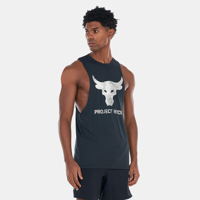 Under Armour Men's Project Rock Brahma Bull Tank Top Black Under Armour Men's Project Rock Brahma Bull Tank Top Black