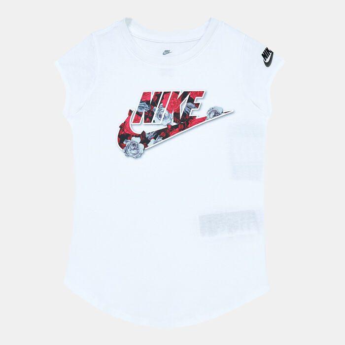 Nike Kids' Wallpaper Floral Futura T-Shirt White Nike Kids' Wallpaper Floral Futura T-Shirt White image number 0