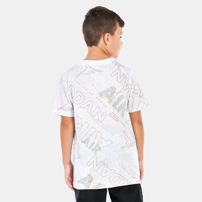 Jordan Kids' Golden Flight Printed T-Shirt White