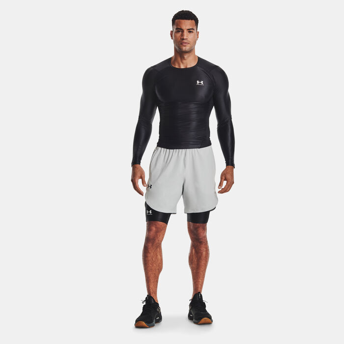 Under Armour Men's UA Iso-Chill Compression Long Shorts Black image number 2