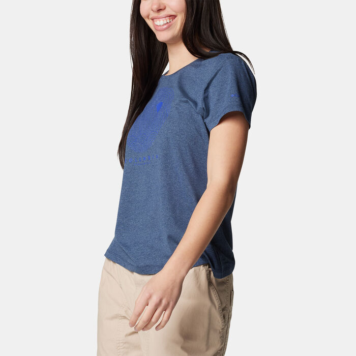 Columbia Women's Sloan Ridge Graphic T-Shirt Blue Columbia Women's Sloan Ridge Graphic T-Shirt Blue image number 2