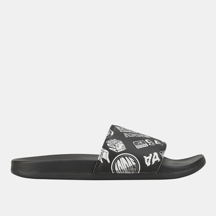 adidas Adilette Comfort Slides Black adidas Adilette Comfort Slides Black image number 1