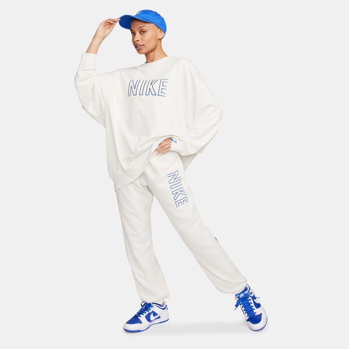 Nike Women's Oversized French Terry Sweatshirt White image number 2