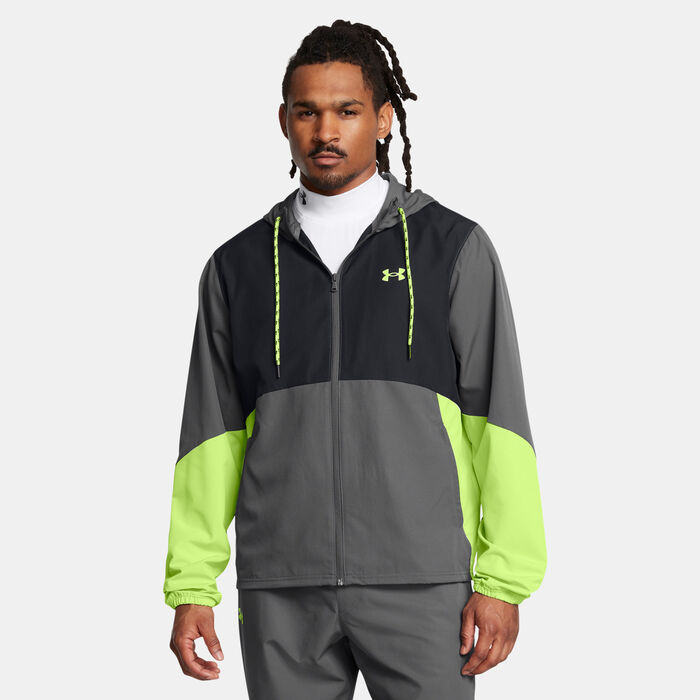 Under Armour Men's Icon Legacy Windbreaker Jacket Grey Under Armour Men's Icon Legacy Windbreaker Jacket Grey image number 0
