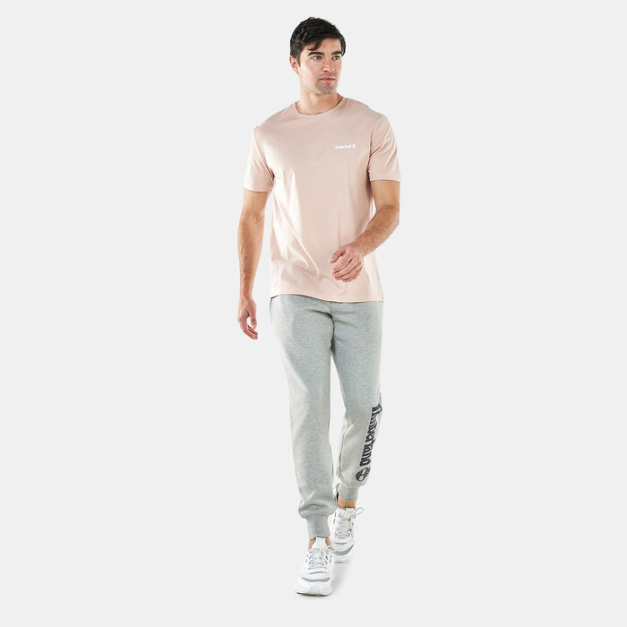 Timberland Men's Small Logo Print Logo T-Shirt Pink Timberland Men's Small Logo Print Logo T-Shirt Pink image number 2