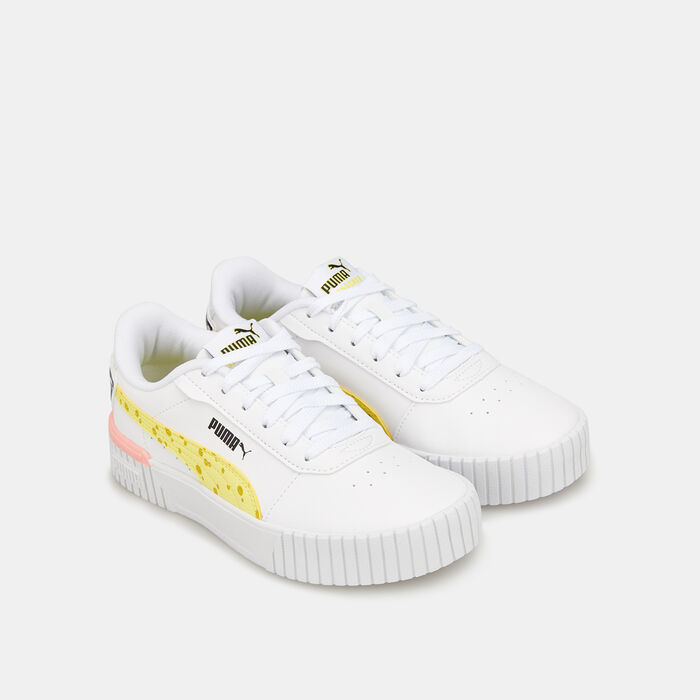 PUMA Kids' Carina 2.0 Spongebob Shoe White PUMA Kids' Carina 2.0 Spongebob Shoe White image number 1