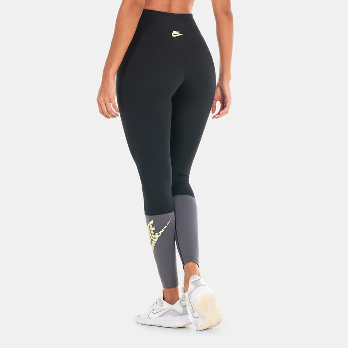 Nike Women's One High-Waisted Dance Leggings Black Nike Women's One High-Waisted Dance Leggings Black image number 1