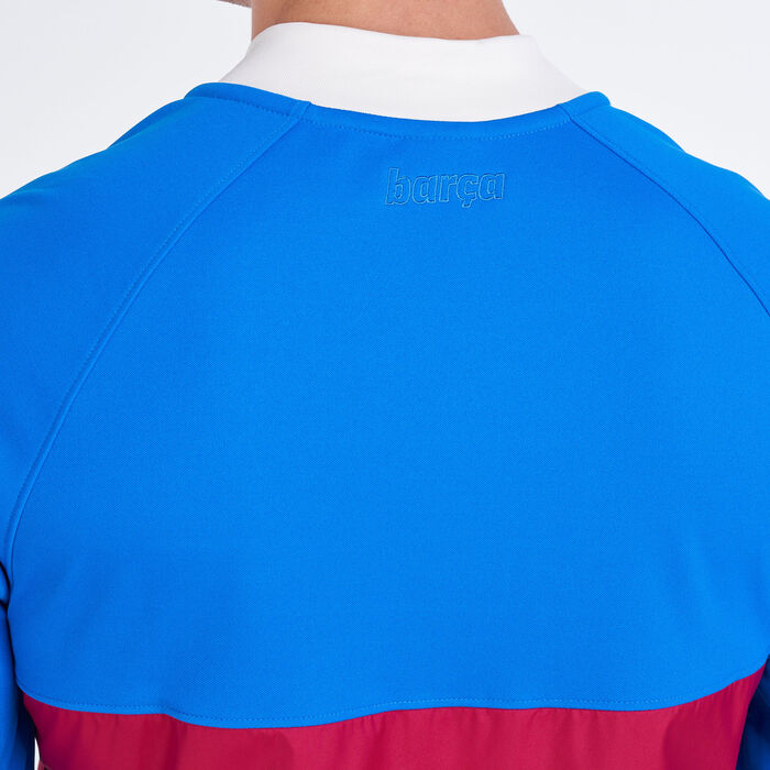 Nike Men's F.C. Barcelona I96 Anthem Football Track Jacket Blue Nike Men's F.C. Barcelona I96 Anthem Football Track Jacket Blue image number 3