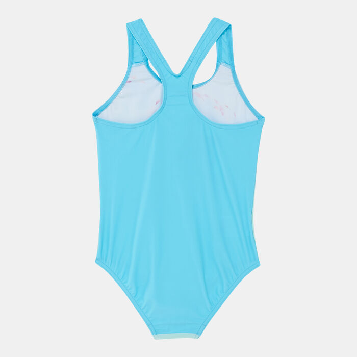 Speedo Kids' X Disney Frozen 2 Digital Placement One-Piece Swimsuit Blue image number 1