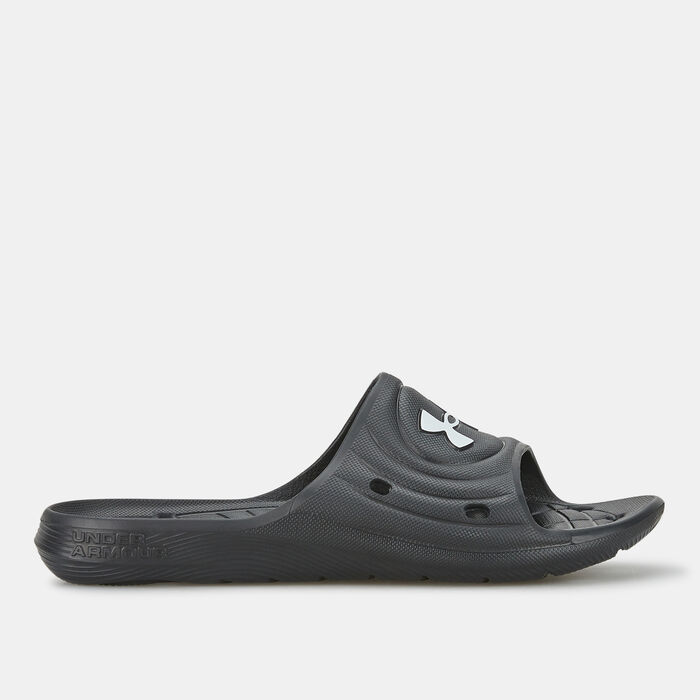 Under Armour Men's Locker IV Slides Black Under Armour Men's Locker IV Slides Black image number 1