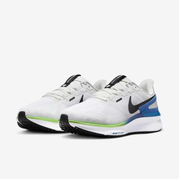 Nike Men's Structure 25 Road Running Shoes White image number 4