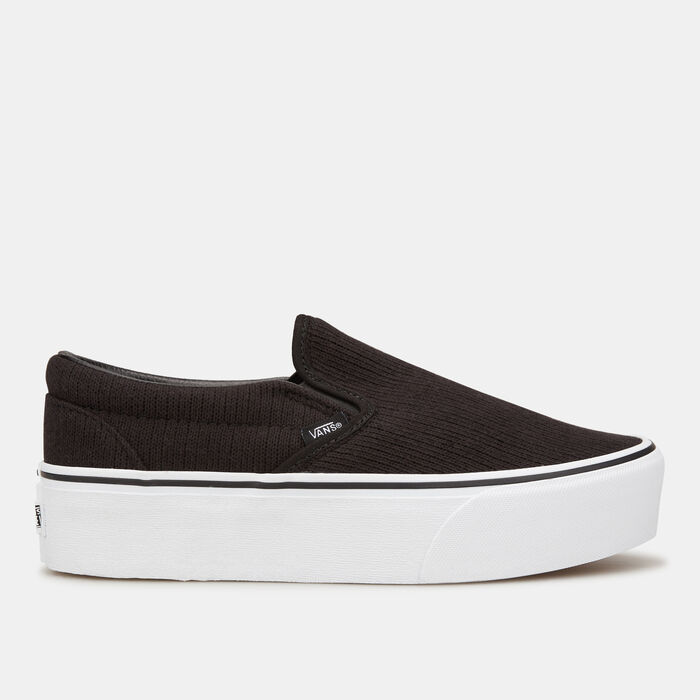 Vans Woven Classic Slip-On Stackform Unisex Shoe Black Vans Woven Classic Slip-On Stackform Unisex Shoe Black image number 0