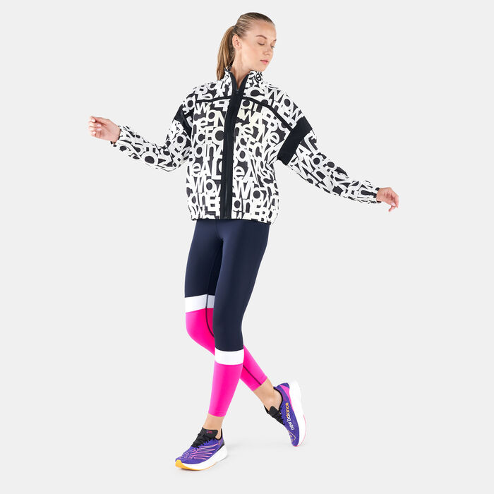 New Balance Women's Relentless Printed Woven Jacket Multi New Balance Women's Relentless Printed Woven Jacket Multi image number 2
