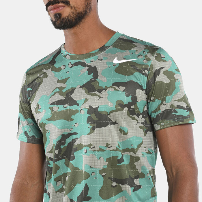 Nike Men's Dri-FIT Training T-Shirt Green Nike Men's Dri-FIT Training T-Shirt Green image number 3