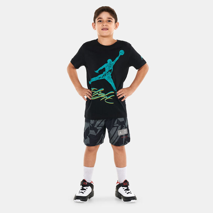 Jordan Kids' Jumpman Flight Throw Graphic T-Shirt (Older Kids) Black Jordan Kids' Jumpman Flight Throw Graphic T-Shirt (Older Kids) Black image number 2