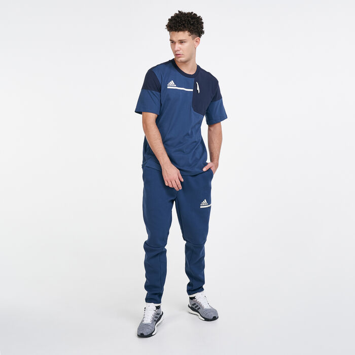 adidas Men's Z.N.E.T-Shirt Blue image number 2