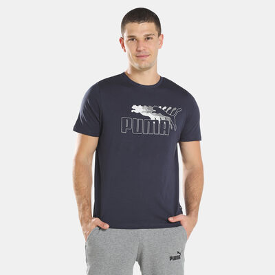 PUMA Men's No. 1 Logo Graphic T-Shirt Blue