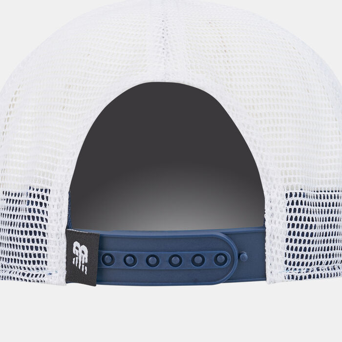 New Balance Men's Liftstyle Athletics Trucker Cap Blue New Balance Men's Liftstyle Athletics Trucker Cap Blue image number 1
