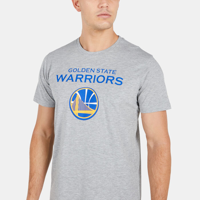 New Era Men's NBA Golden State Warriors T-Shirt Grey image number 3
